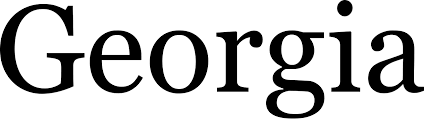 georgia font