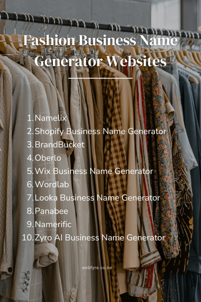 clothing brand name generator