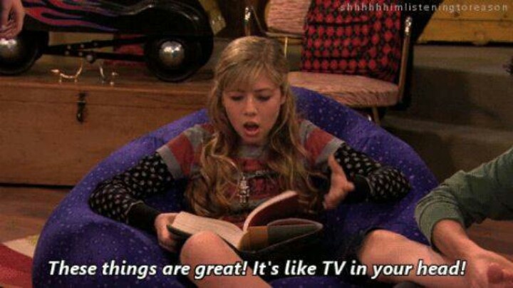 Reading: It's like TV in your head.
