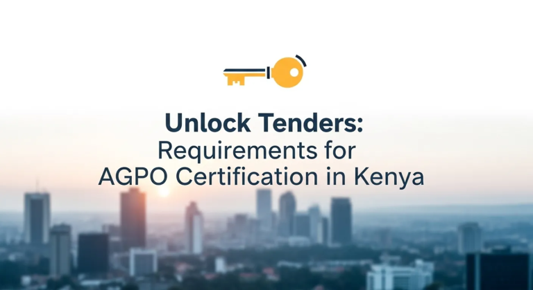 online business registration Kenya requirements for AGPO certification
