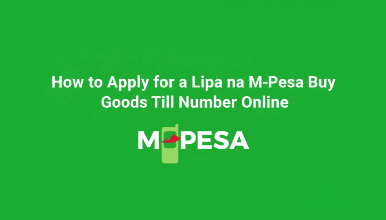 how to apply for a Lipa na M-Pesa Buy Goods Till Number online